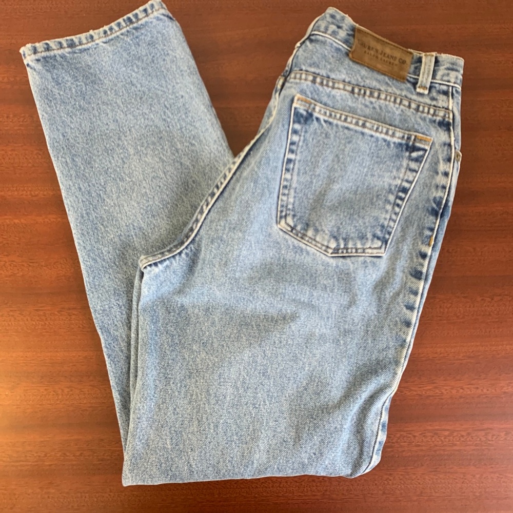 Vintage Ralph Lauren Mom Jeans Light Acid Wash
